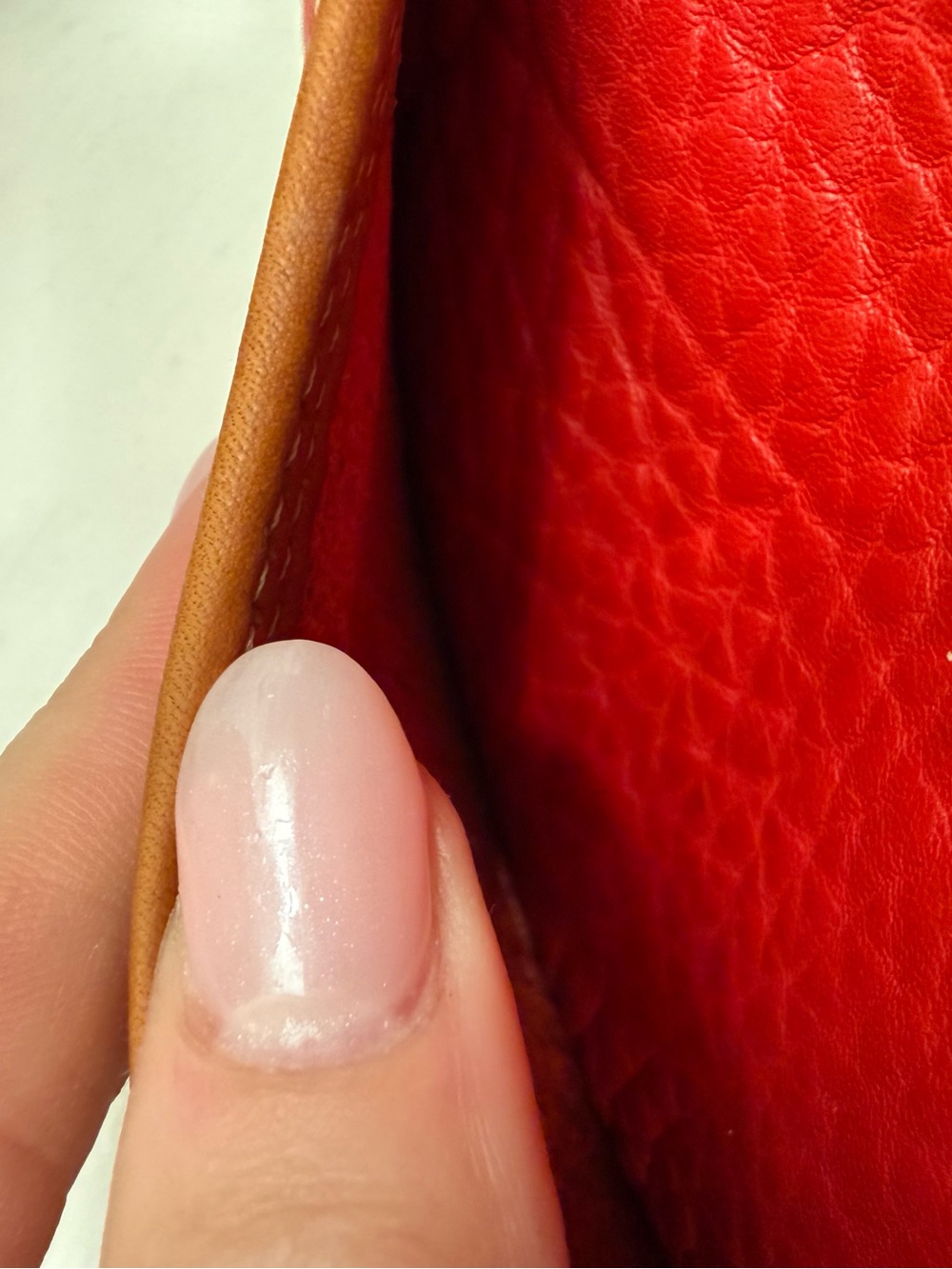 Dooney & Bourke Red Pebbled Leather Satchel Trio with Tan Trim - Picture 2 of 13